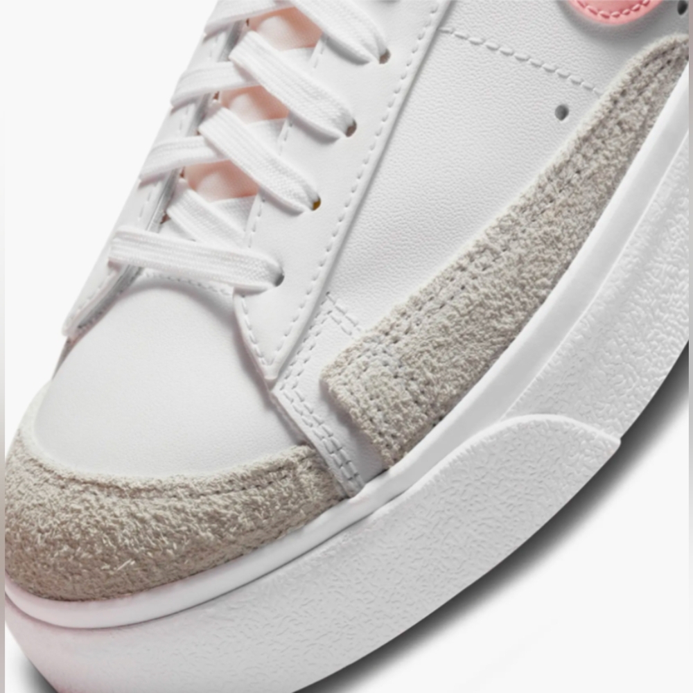 Nike Wmns Blazer Low Platform 'White Pink Glaze’ Sneakers Size 9.5 MSRP $120 - Picture 2 of 11